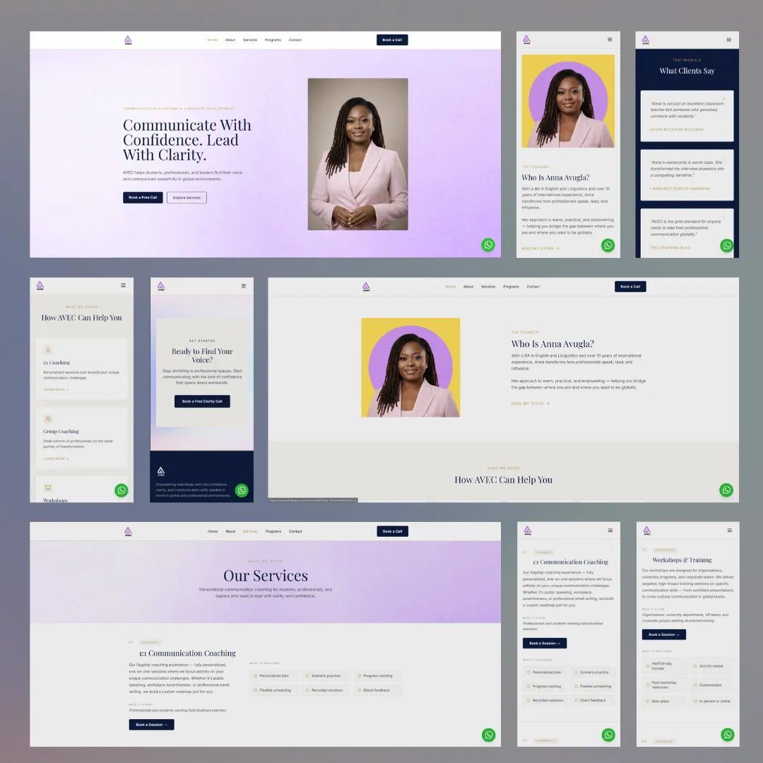 AVEC Consulting Corporate Website