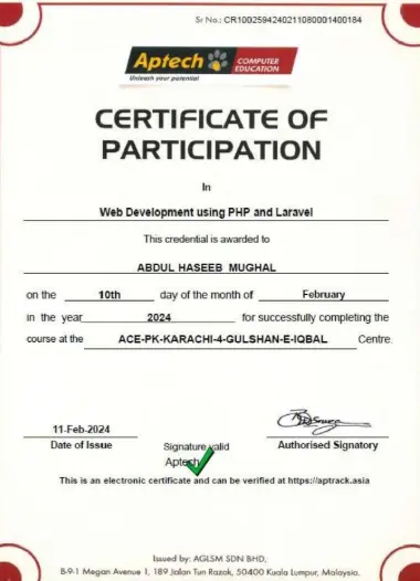 PHP, SQL and Laravel Development