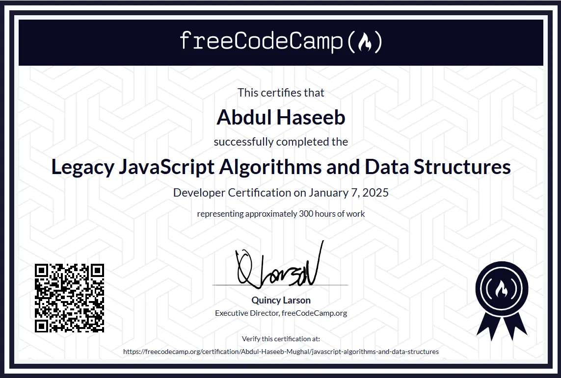 JavaScript Algorithms and Data Structures