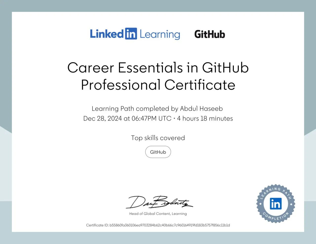 Career Essentials in GitHub